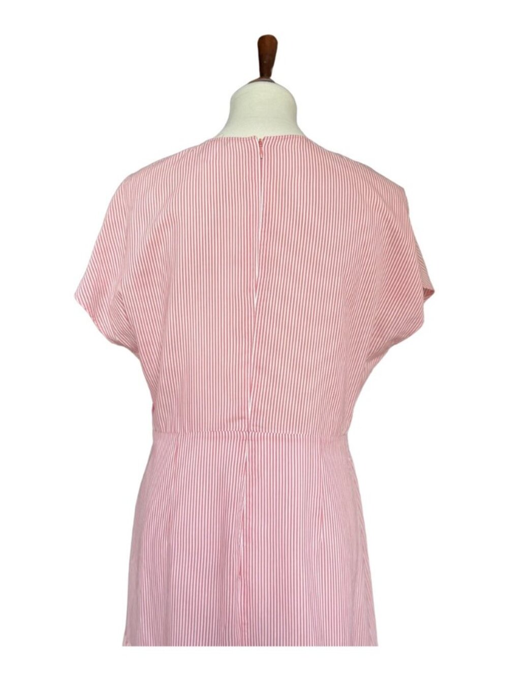 Nordstrom Signature Silk Blend Stripe Belted Dress Size 8 $279 - Picture 4 of 16